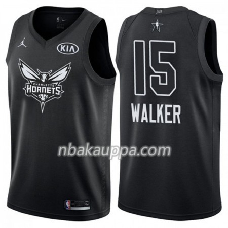 Charlotte Hornet Kemba Walker 15 2018 Kaikki tähti Jordan Brand Musta Pelipaidat Swingman - Miesten